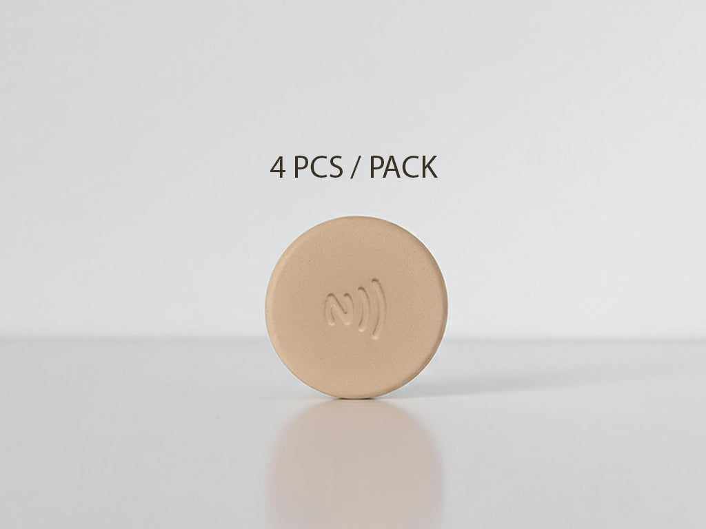 4 x Pack Taply Concrete Pucks With Built-In NFC Chip