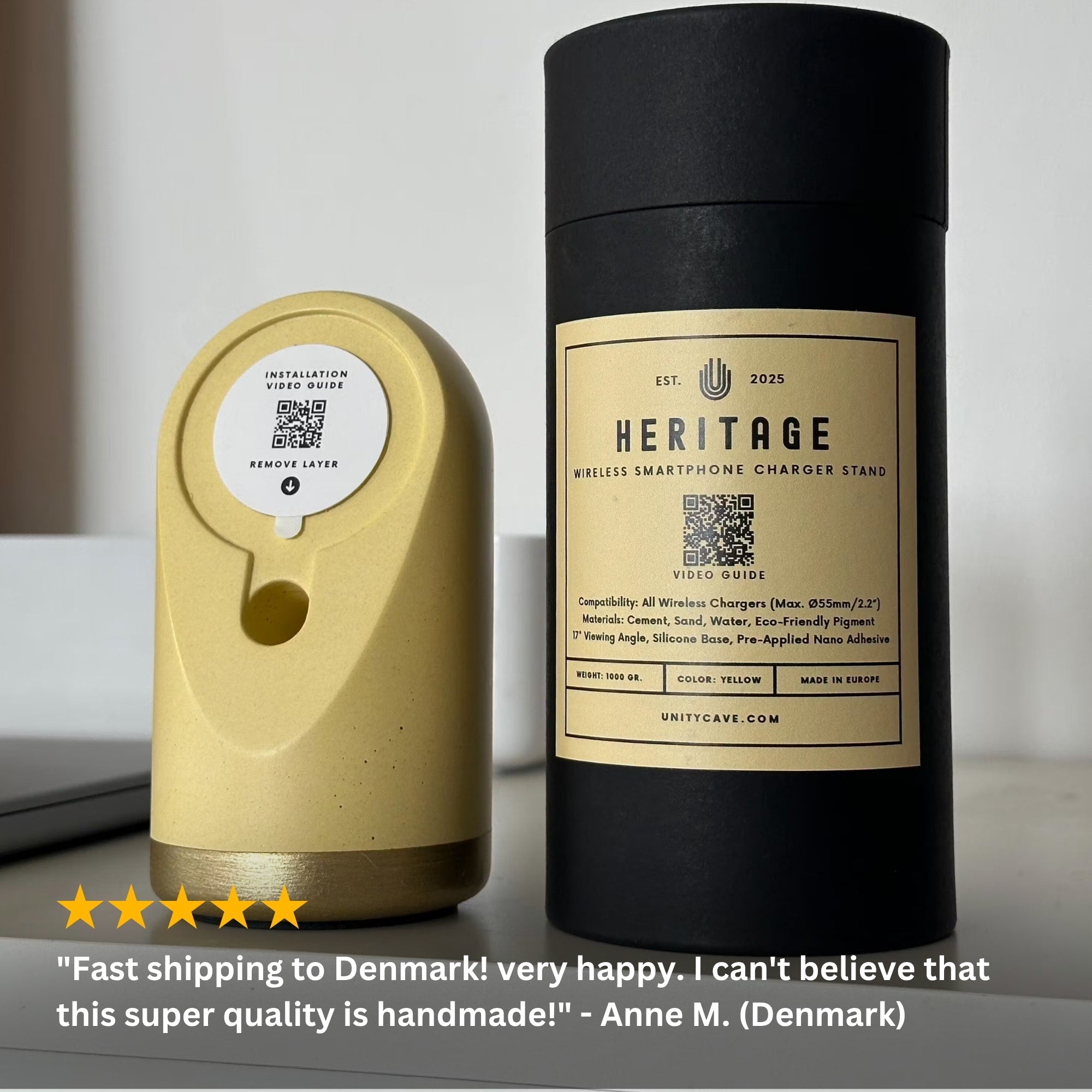 Concrete Magsafe Wireless Charging Stand for iPhone & Smartphone