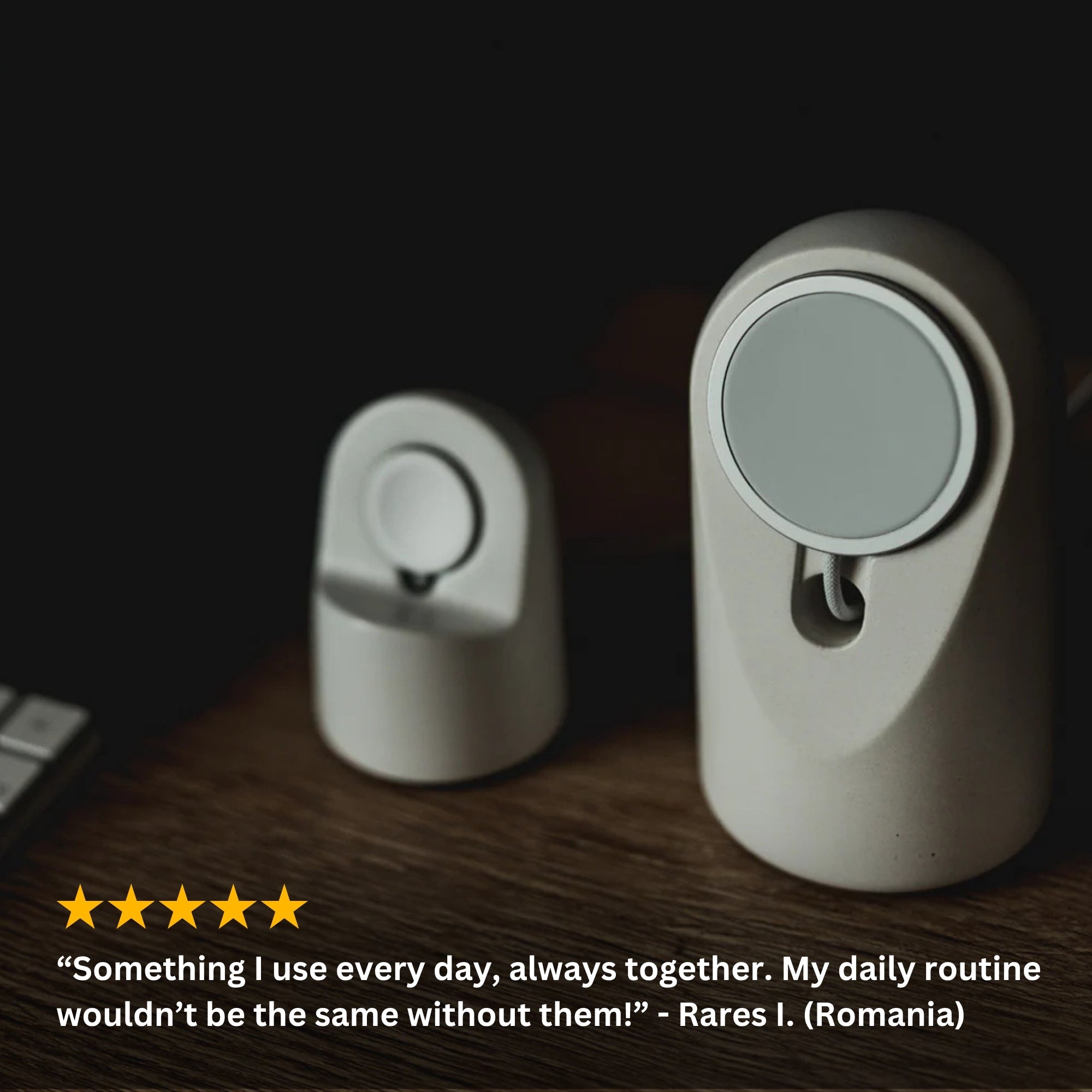 Concrete Magsafe Wireless Charging Stand for iPhone & Smartphone