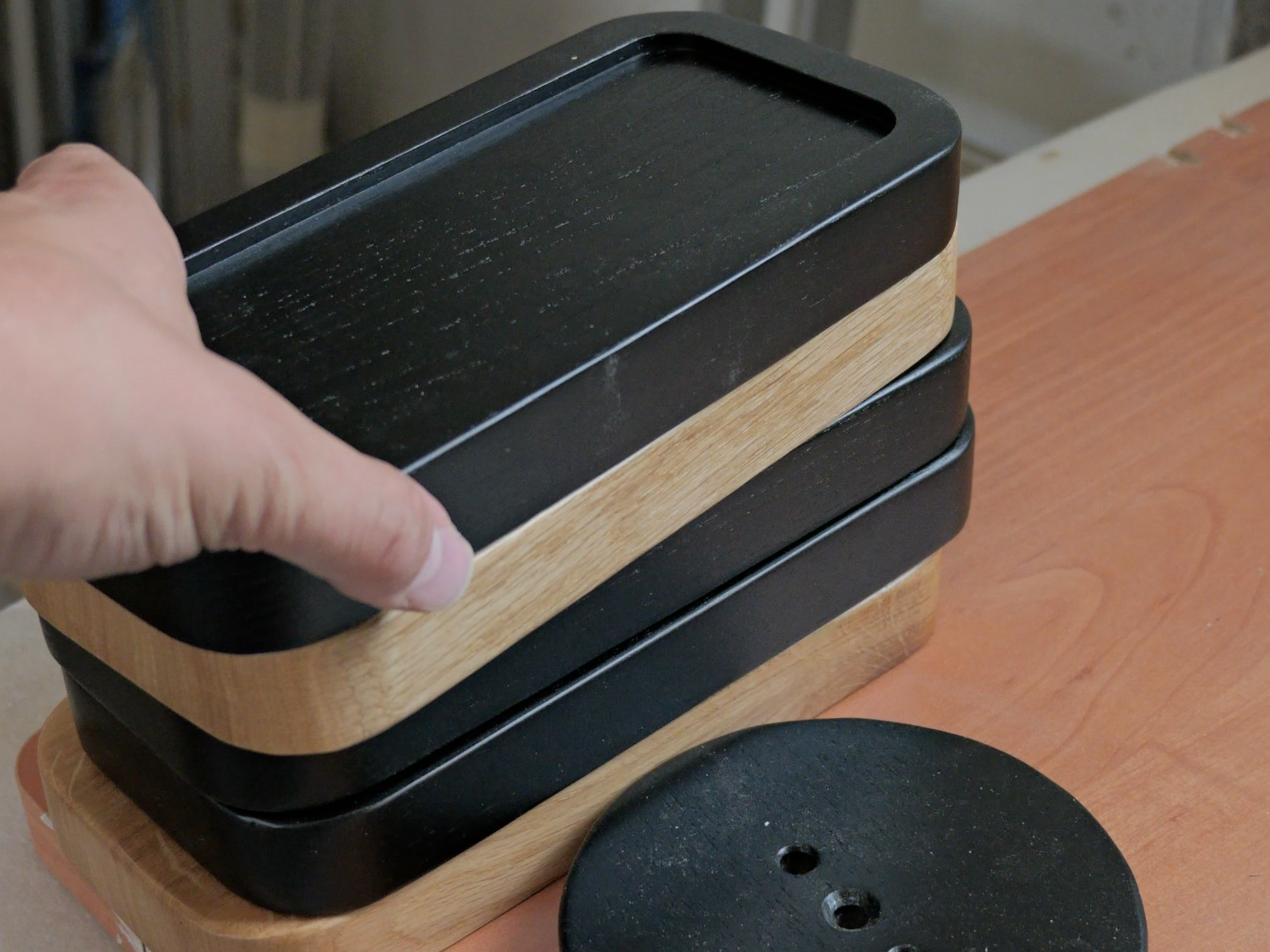 Headphone Stand - Solid Wood With Metal Insert