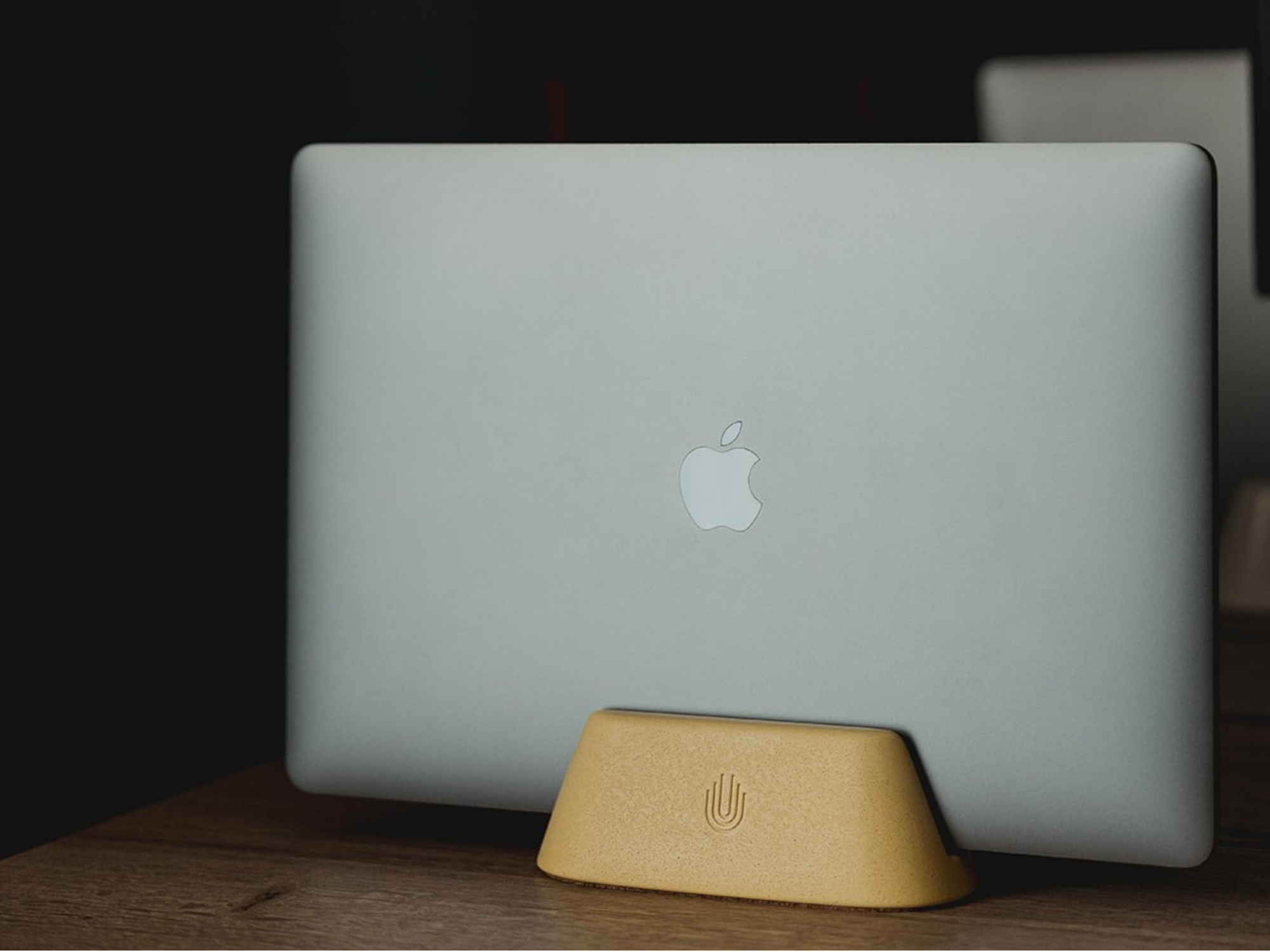 Monument Concrete Vertical Dock For MacBook-UnityCave.com