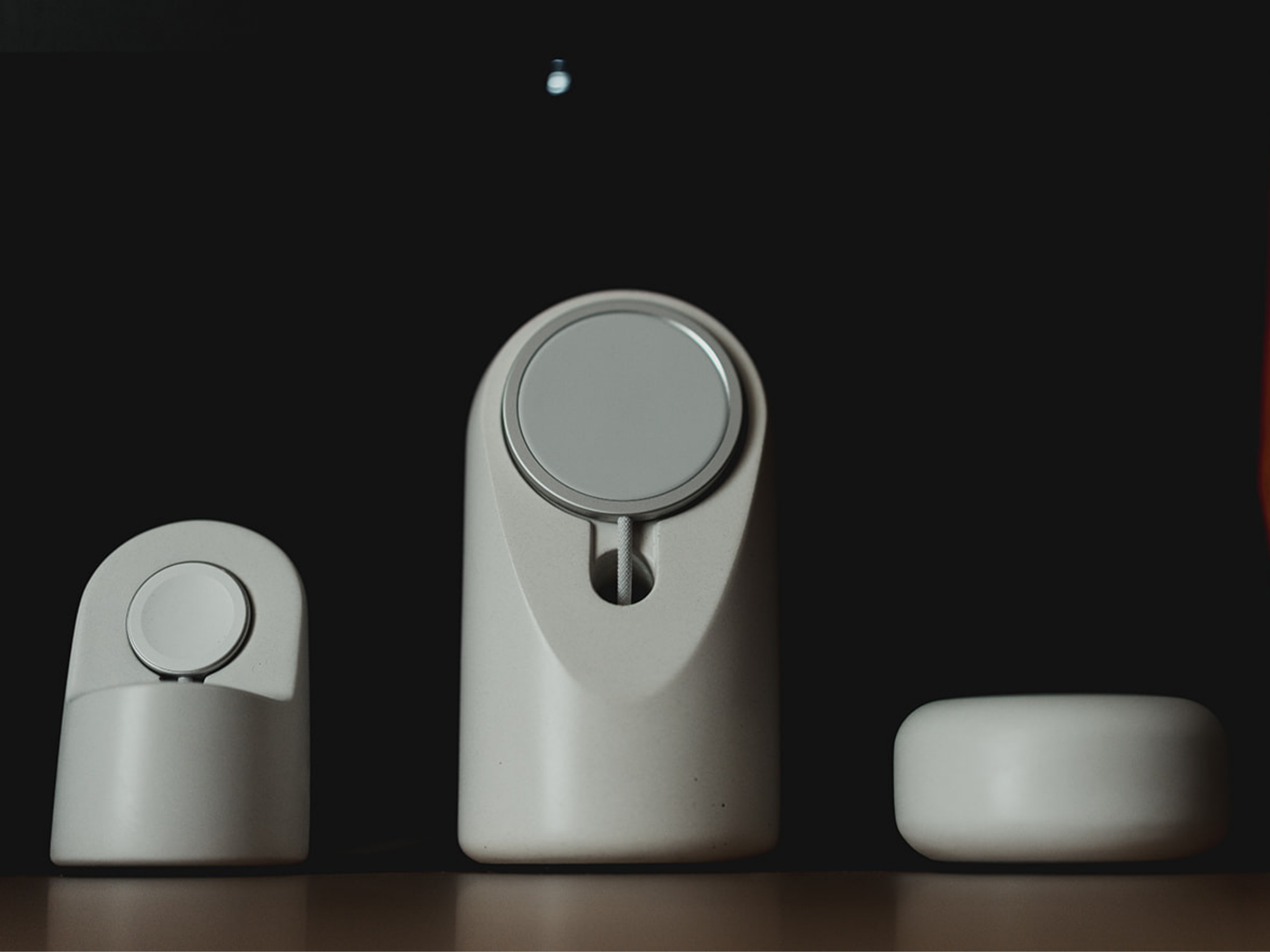 Origin Concrete Stand For Apple Watch Wireless Charger-UnityCave.com
