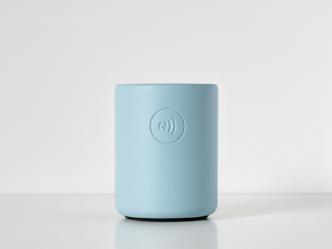 Legacy Concrete Pen Holder With Built-In NFC Chip