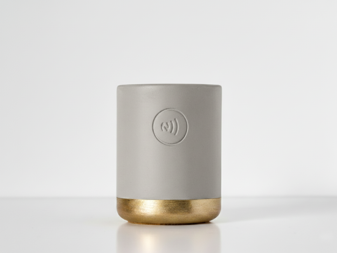 Legacy Concrete Pen Holder With Built-In NFC Chip