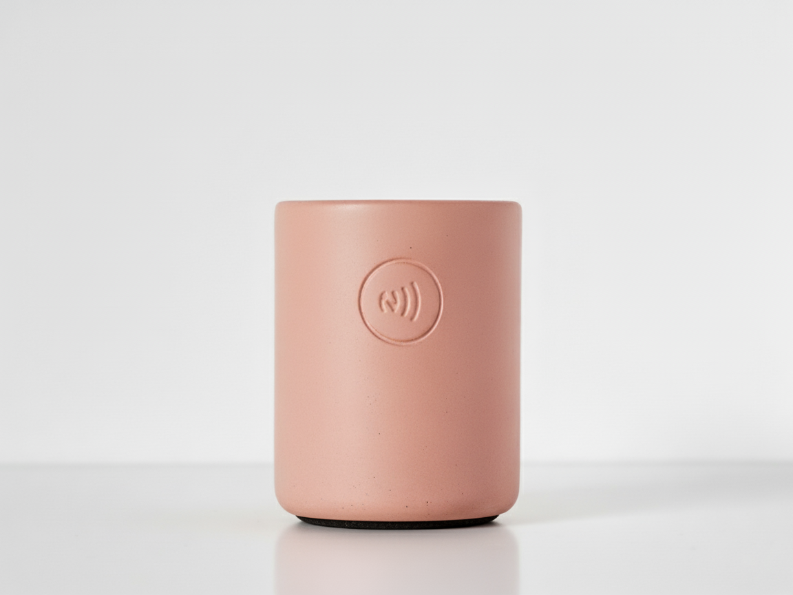 Legacy Concrete Pen Holder With Built-In NFC Chip