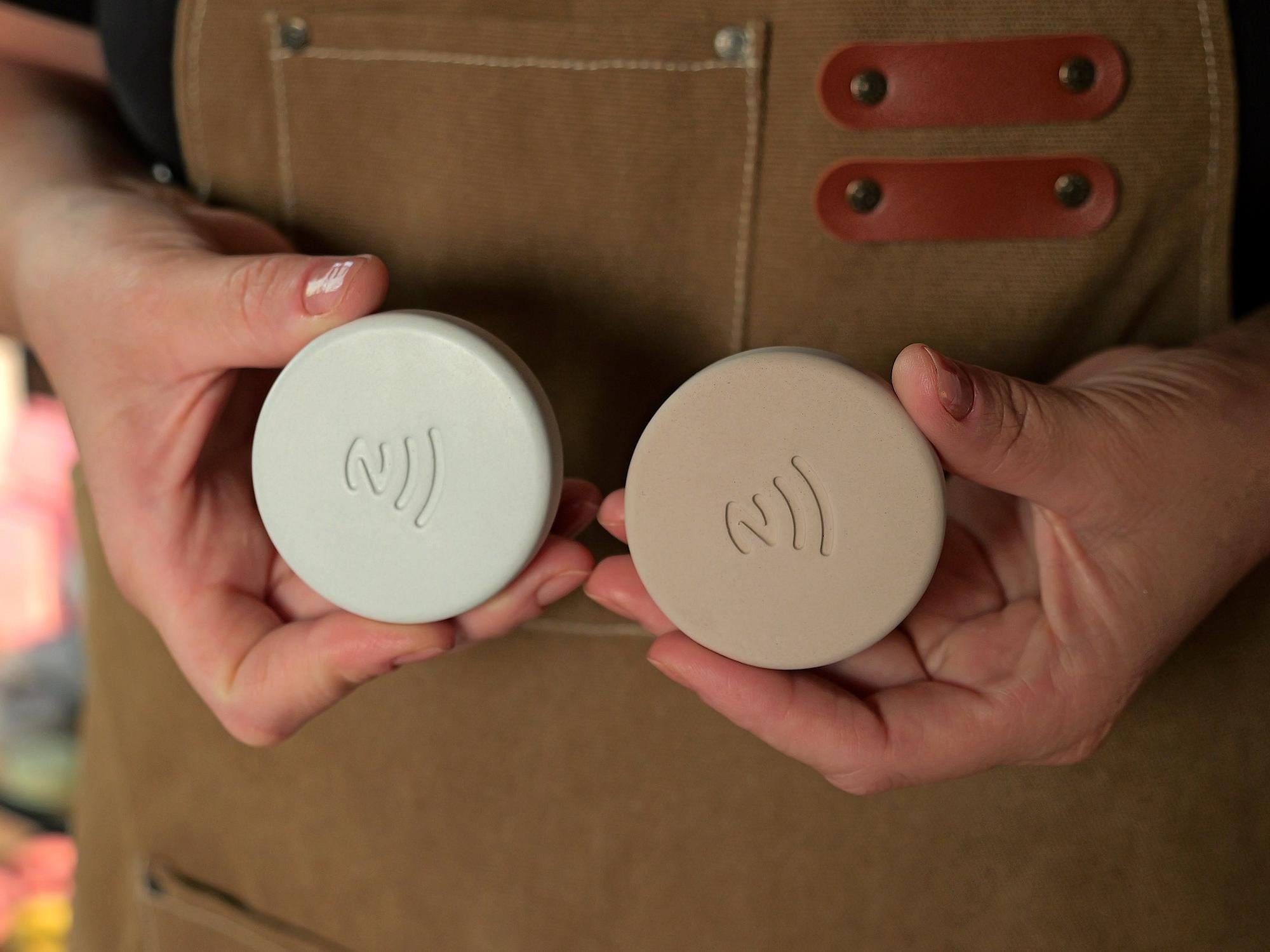 4 x Pack Taply Concrete Pucks With Built-In NFC Chip-UnityCave.com