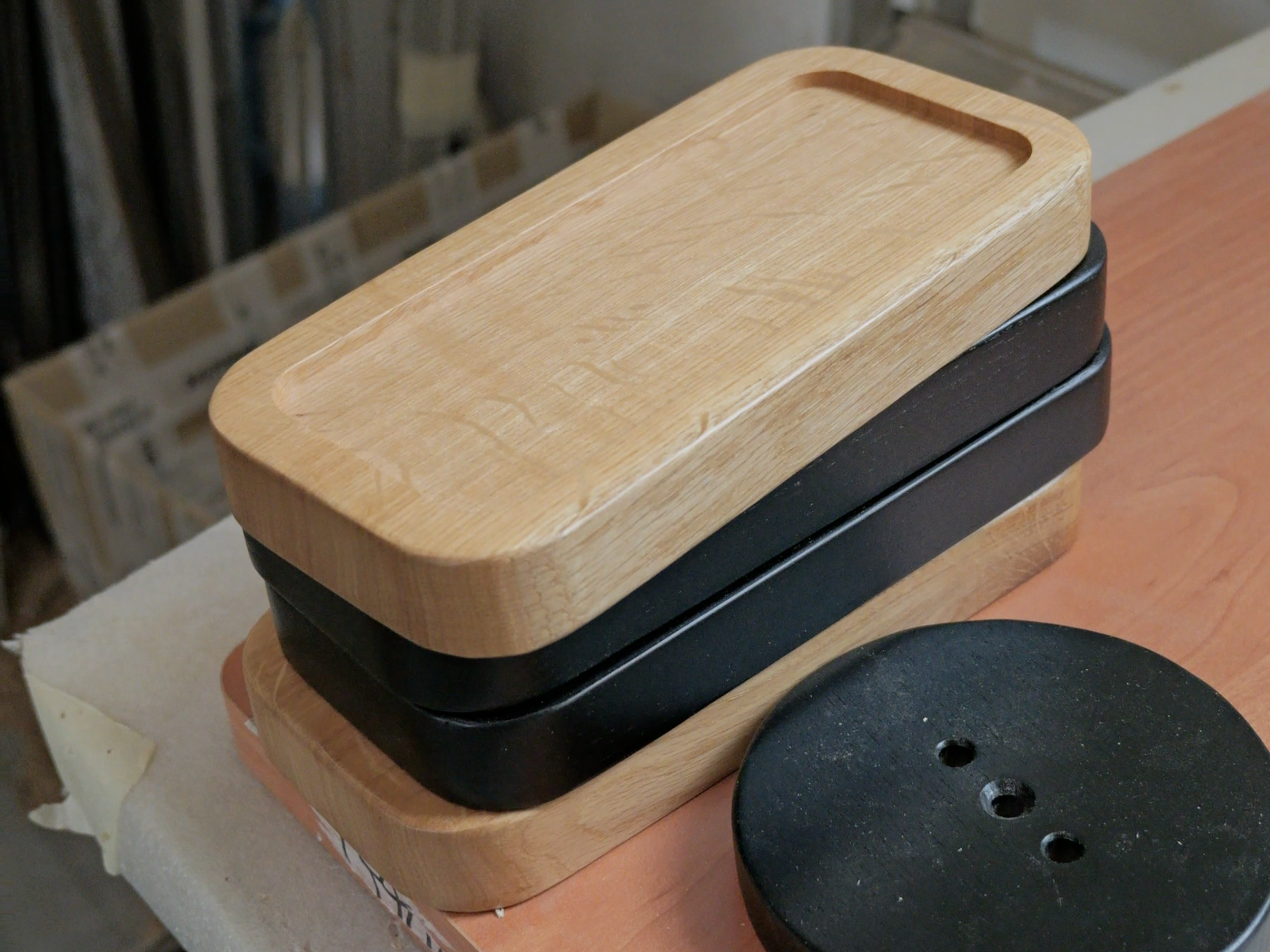 Headphone Stand - Solid Wood With Metal Insert