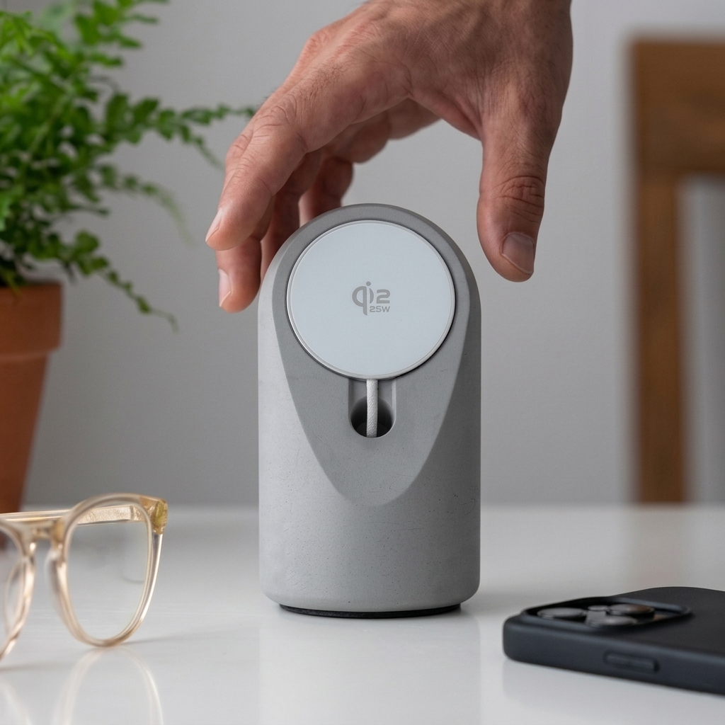 Heritage - Concrete Magsafe Wireless Charging Stand for iPhone & Android