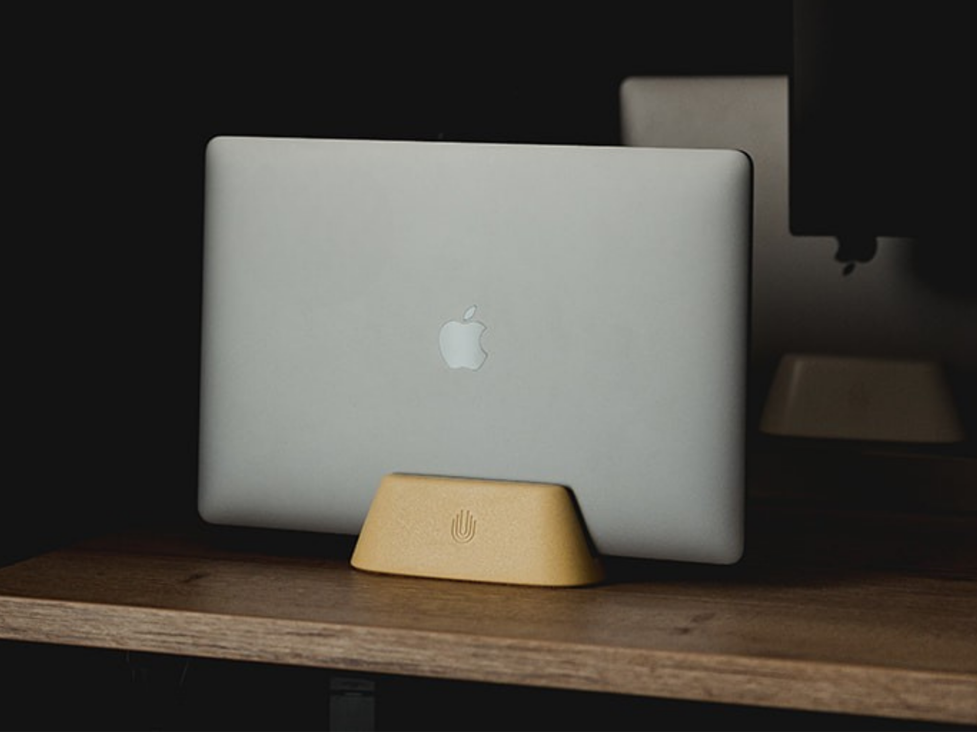Monument Concrete Vertical Dock For MacBook-UnityCave.com