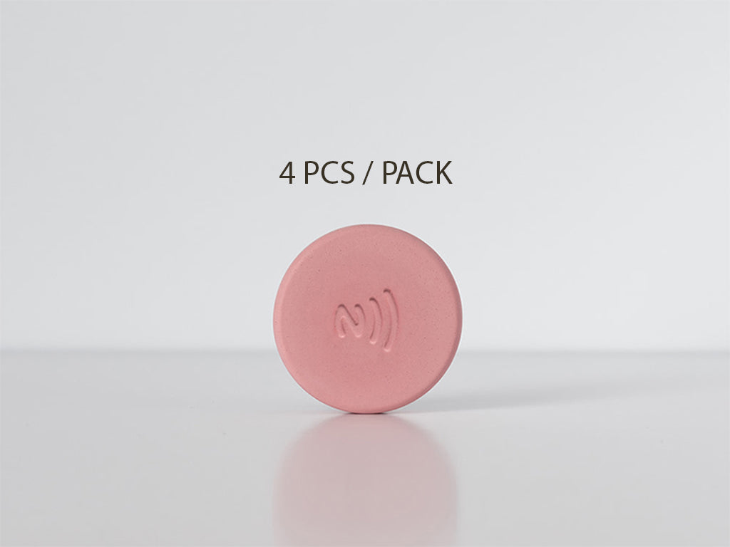 4 x Pack Taply Concrete Pucks With Built-In NFC Chip